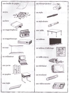 Dans la salle de classe